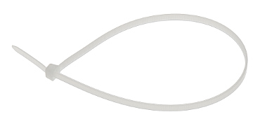 Coliere rapide/șoricei plastic 300x4.2mm, din Nylon 66, pachet 100 bucăți albe